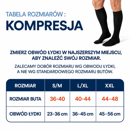 Skarpety kompresyjne z suwakiem — Senli™