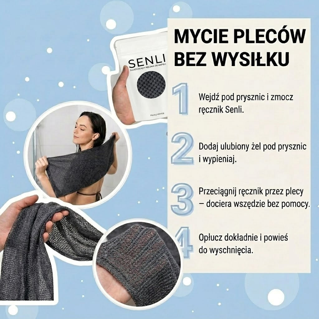 Senli™ Złuszczający ręcznik do kąpieli