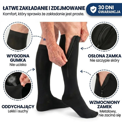 Skarpety kompresyjne z suwakiem — Senli™